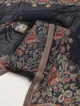 Neck Patti Muslin Unstitched Suit Piece With Dupatta